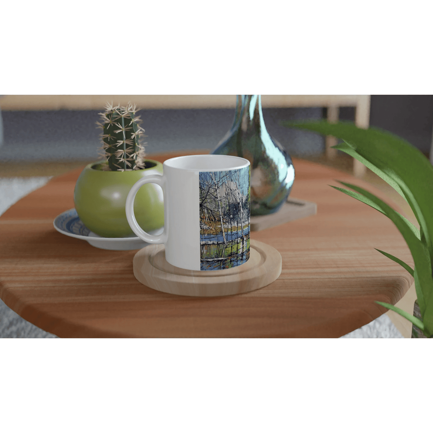 Winter attraction - White 11oz Ceramic Mug - eduardgurevich