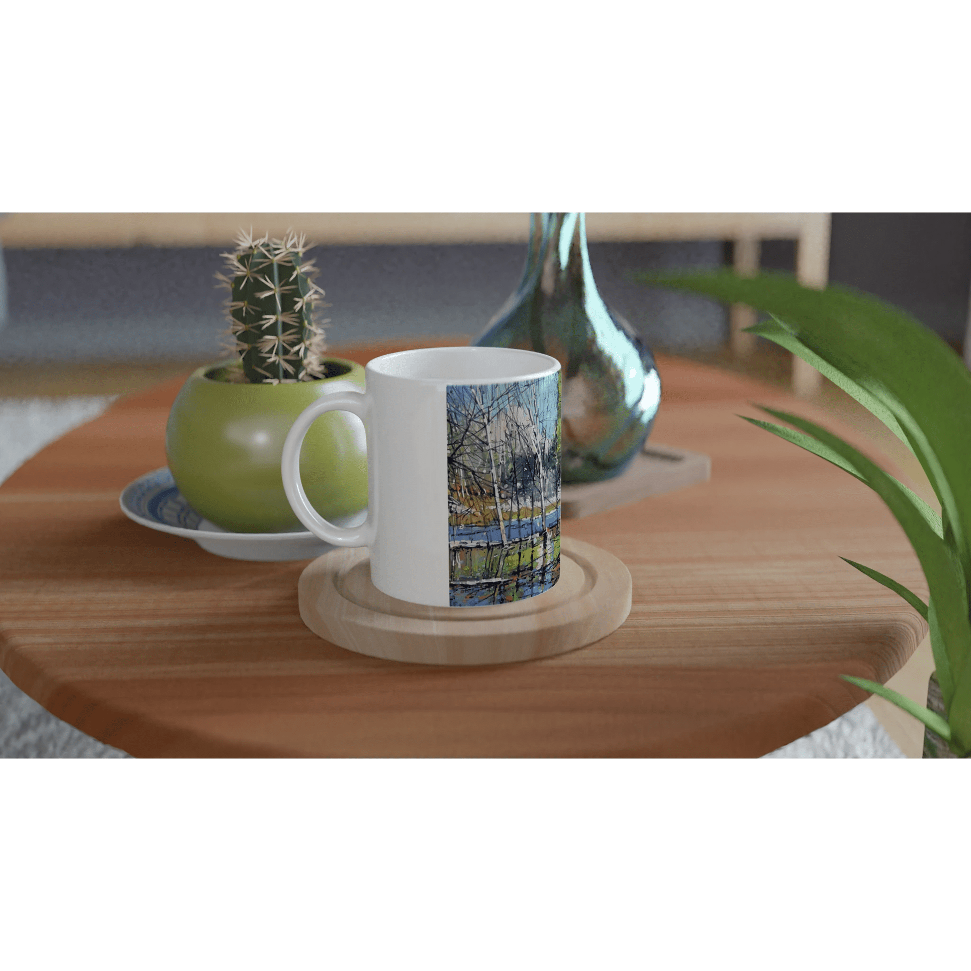 Winter attraction - White 11oz Ceramic Mug - eduardgurevich