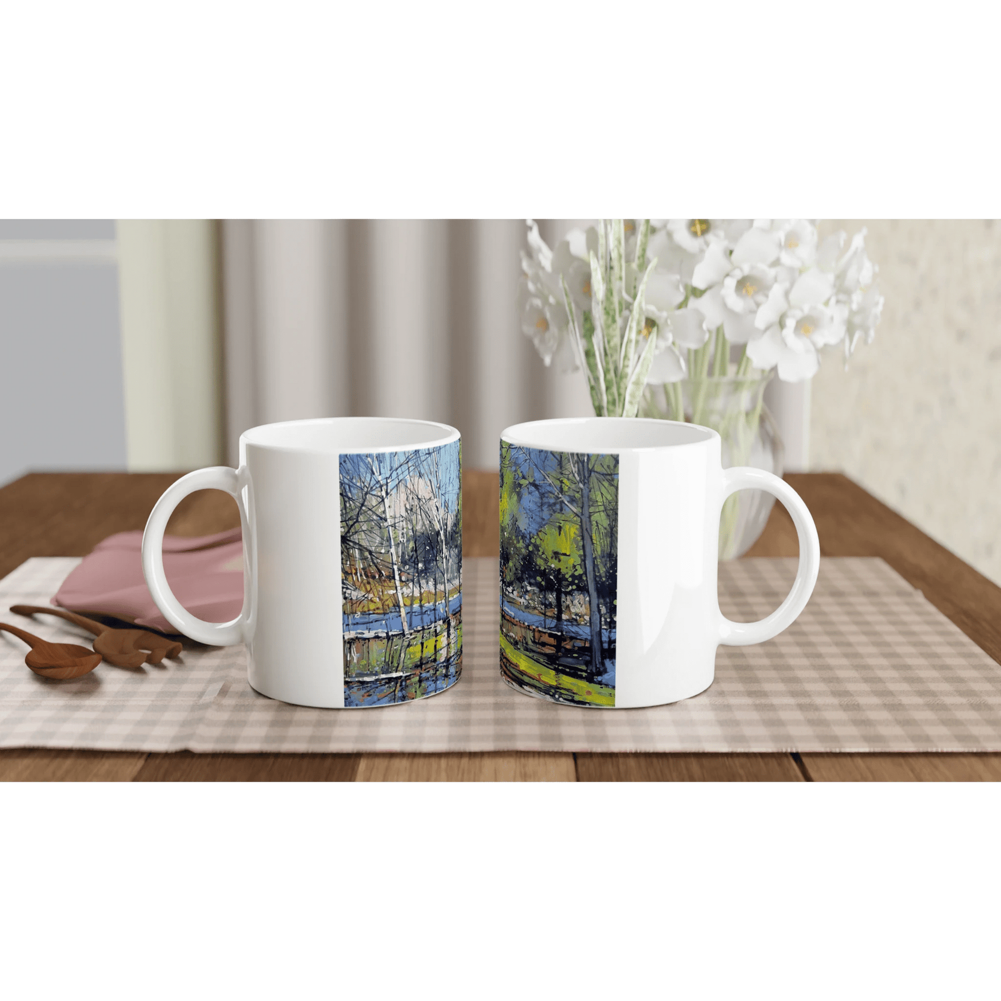 Winter attraction - White 11oz Ceramic Mug - eduardgurevich